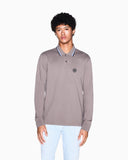 POLO MARRON MANGA LARGA EN PIQUE ARMANI EXCHANGE