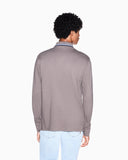 POLO MARRON MANGA LARGA EN PIQUE ARMANI EXCHANGE