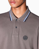 POLO MARRON MANGA LARGA EN PIQUE ARMANI EXCHANGE