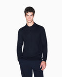 POLO AZUL MARINO PUNTO MANGA LARGA ARMANI EXCHANGE