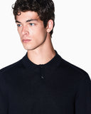POLO AZUL MARINO PUNTO MANGA LARGA ARMANI EXCHANGE