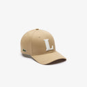 GORRA BEIGE CON BORDADO LACOSTE
