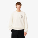 SUDADERA CRUDA CUELLO REDONDO FELPA CON BORDADO LACOSTE