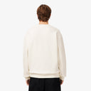 SUDADERA CRUDA CUELLO REDONDO FELPA CON BORDADO LACOSTE