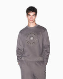 SUDADERA MARRON LOGO ARMANI EXCHANGE