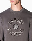 SUDADERA MARRON LOGO ARMANI EXCHANGE