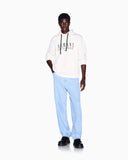 SUDADERA BLANCA CON CAPUCHA LOGO ARMANI EXCHANGE