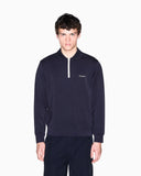 SUDADERA AZUL MARINO CUELLO POLO EN TEJIDO MODAL ARMANI EXCHANGE