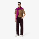 CAMISETA CAMEL CON BORDADO Y ESTAMPADO LACOSTE