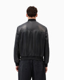 CAZADORA PIEL NEGRA BOMBER ARMANI EXCHANGE