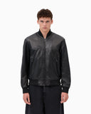 CAZADORA PIEL NEGRA BOMBER ARMANI EXCHANGE