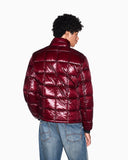 PLUMIFERO BURDEOS ACOLCHADO EN BRILLO ARMANI EXCHANGE