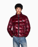 PLUMIFERO BURDEOS ACOLCHADO EN BRILLO ARMANI EXCHANGE