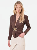 CHAQUETA MARRON EFECTO ANTE RINASCIMIENTO