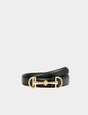CINTURON FINO EN PIEL SINTETICA NEGRO MORGAN 3CAVA