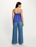 VAQUEROS ANCHOS DE TIRO ALTO DENIM STONE MORGAN