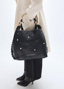 SHOPPER NEGRO LOLA CASADEMUNT 1981 TACHAS