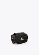 BANDOLERA NEGRA ACOLCHADA CON SOLAPA Y MINI TACHAS LOLA CASADEMUNT