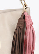 BOLSO BEIGE CON POMPONES LOLA CASADEMUNT