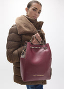 SHOPPER BURDEOS COMBINADO LOLA CASADEMUNT