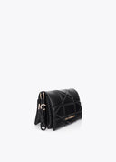 BANDOLERA NEGRA ACOLCHADA CON LOGO LOLA CASADEMUNT