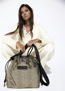 SHOPPER TEJIDO ORO LOLA CASADEMUNT