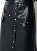 FALDA MIDI NEGRA TACHAS LOLA CASADEMUNT