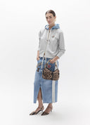 FALDA DENIM CON PARCHES LOLA CASADEMUNT