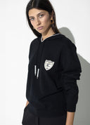 JERSEY NEGRO CAPUCHA LOLA CASADEMUNT