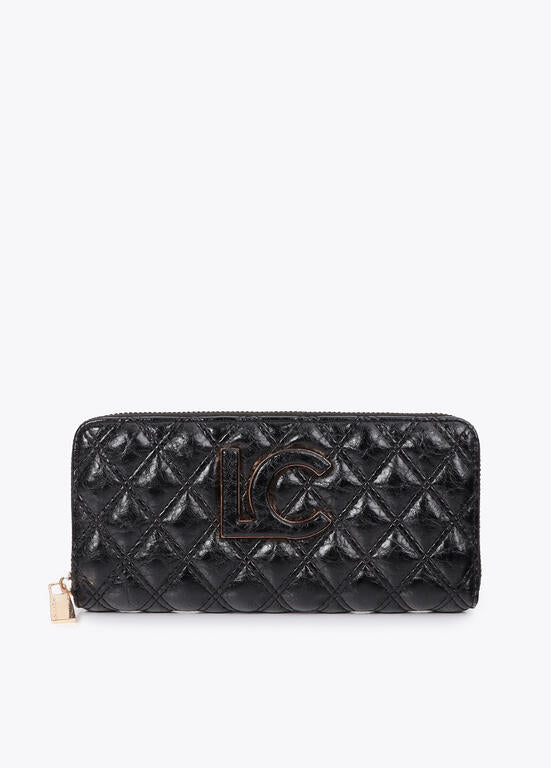 BILLETERO NEGRO ACOLCHADO LOLA CASADEMUNT