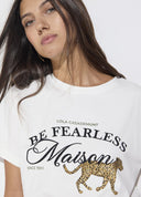 CAMISETA BLANCA GRAFICO FRONTAL LOLA CASADEMUNT
