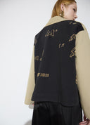 TRENCH CORTO BEIGE BICOLOR CON TACHAS LOLA CASADEMUNT