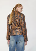 CAZADORA ESTILO BIKER ESTAMPADO LEOPARDO BY LOLA CASADEMUNT