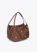 SHOPPER MARRON MULTITACHAS LOLA CASADEMUNT