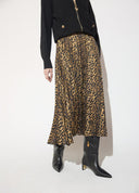 FALDA SATEN PLISADA ANIMAL PRINT LOLA CASADEMUNT