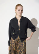 CARDIGAN NEGRO TIPO BOMBER LOLA CASADEMUNT