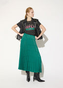 CAMISETA NEGRA ESTAMPADO FRONTAL BY MAITE CASADEMUNT