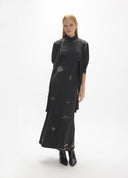 VESTIDO NEGRO CON DETALLES STRASS LOLA CASADEMUNT