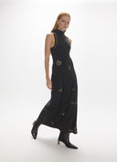 VESTIDO NEGRO CON DETALLES STRASS LOLA CASADEMUNT