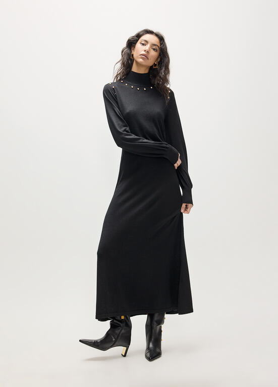 VESTIDO TRICOT NEGRO LOLA CASADEMUNT