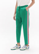 PANTALON VERDE JOGGER CON BANDA LATERAL LOLA CASADEMUNT