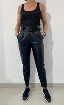 PANTALON MUJER POLIPIEL NEGRA J'AIME  J'AIME