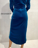 VESTIDO FIESTA MUJER TERCIOPELO BYHANDEL BYHANDEL