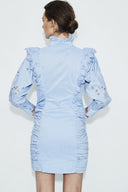 VESTIDO CAMISERO VOLANTES HIGHLY PREPPY  HIGHLY PREPPY
