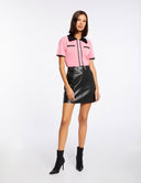 FALDA POLIPIEL MORGAN NEGRA  MORGAN ROPA MUJER