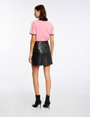 FALDA POLIPIEL MORGAN NEGRA  MORGAN ROPA MUJER