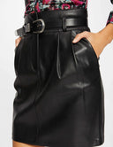 FALDA POLIPIEL MORGAN NEGRA  MORGAN ROPA MUJER