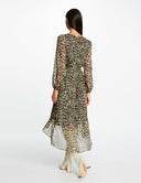 VESTIDO LARGO MORGAN ANIMAL PRINT MORGAN ROPA MUJER