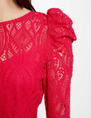 TOP MUJER ENCAJE MORGAN FUCSIA MORGAN ROPA MUJER