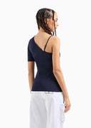 TOP ASIMETRICO ARMANI EXCHANGE AZUL MARINO 3DYMEKYJEAZ ARMANI EXCHANGE